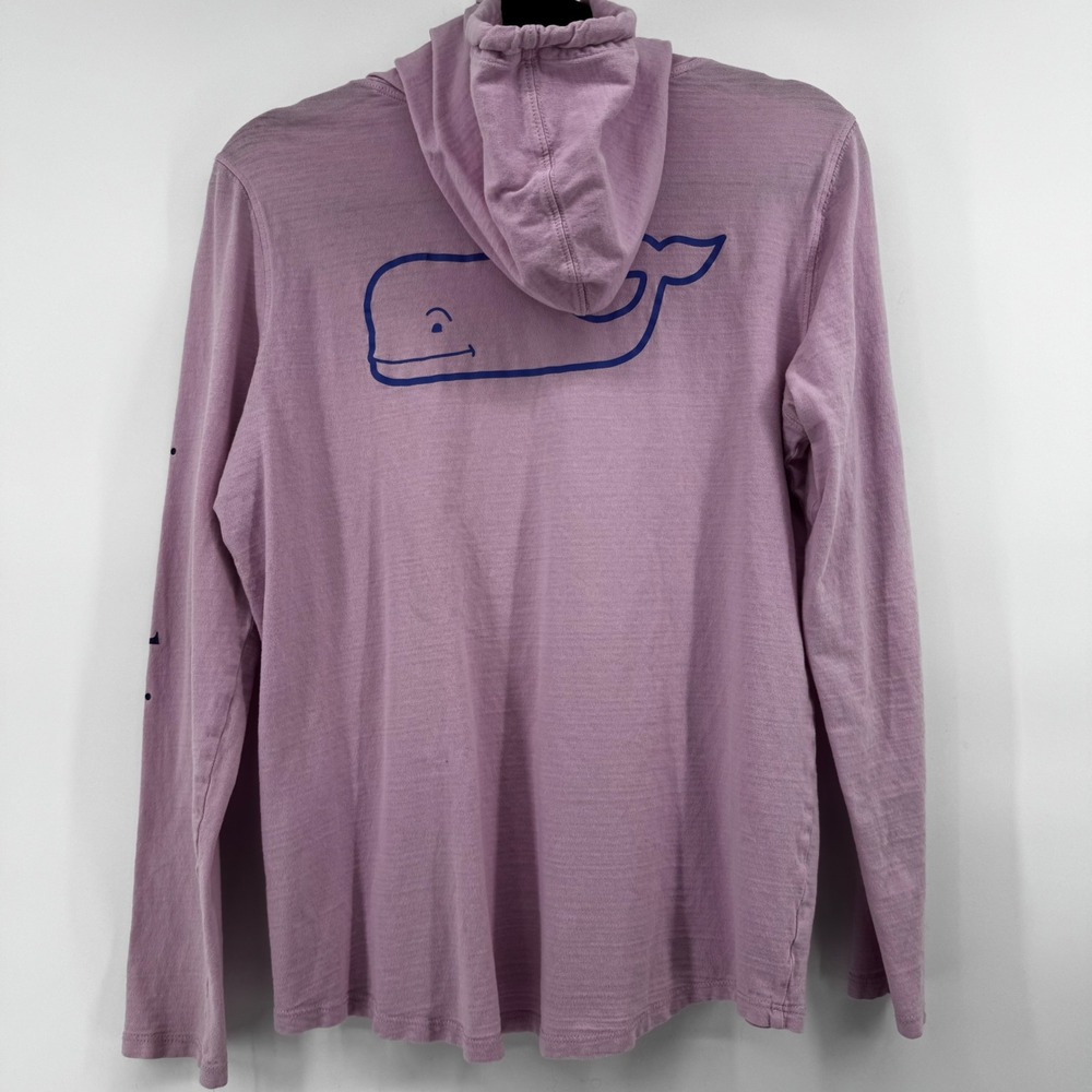 Vineyard Vines Women's Pink Hoodie Long Sleeve Whale Logo Cotton Size M Coastal‎ - Picture 2 of 13